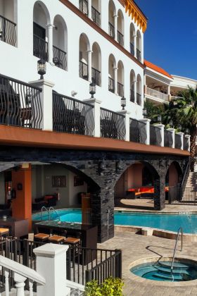 Beautiful heated outdoor pool at The Hotel Zamora