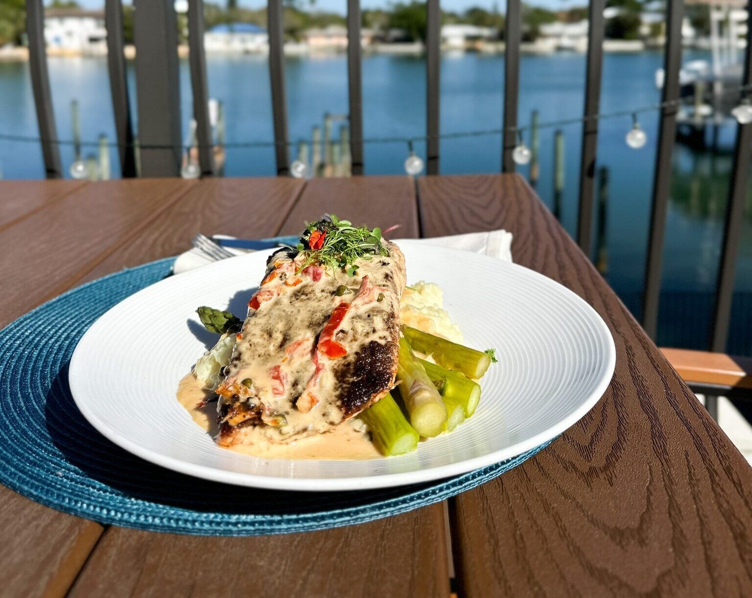 dish at Castile Restaurant in St. Pete Beach, FL sitting on table