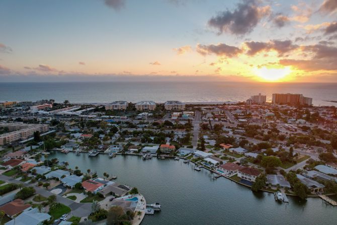 aerial view of St. Pete Beach Florida