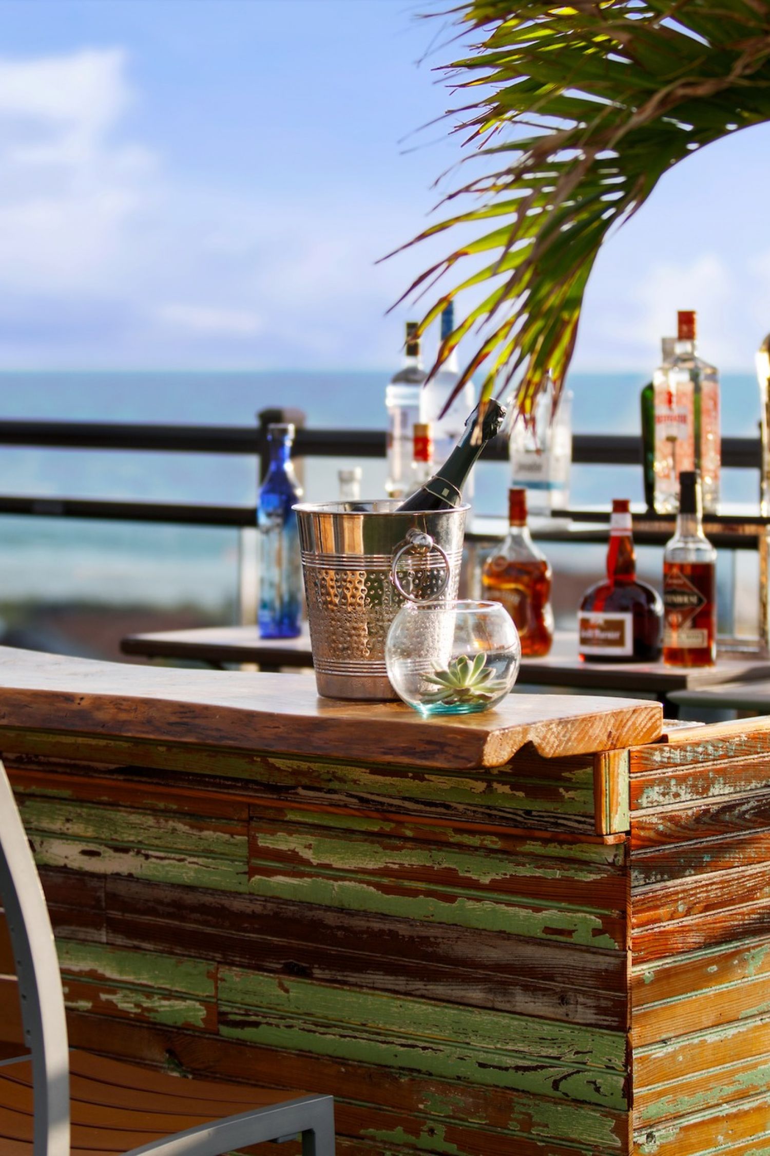 Close up of bar at Castile Restaurant