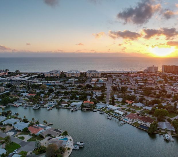 aerial view of St. Pete Beach Florida